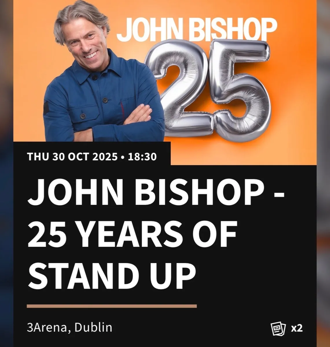 Two Tickets John Bishop