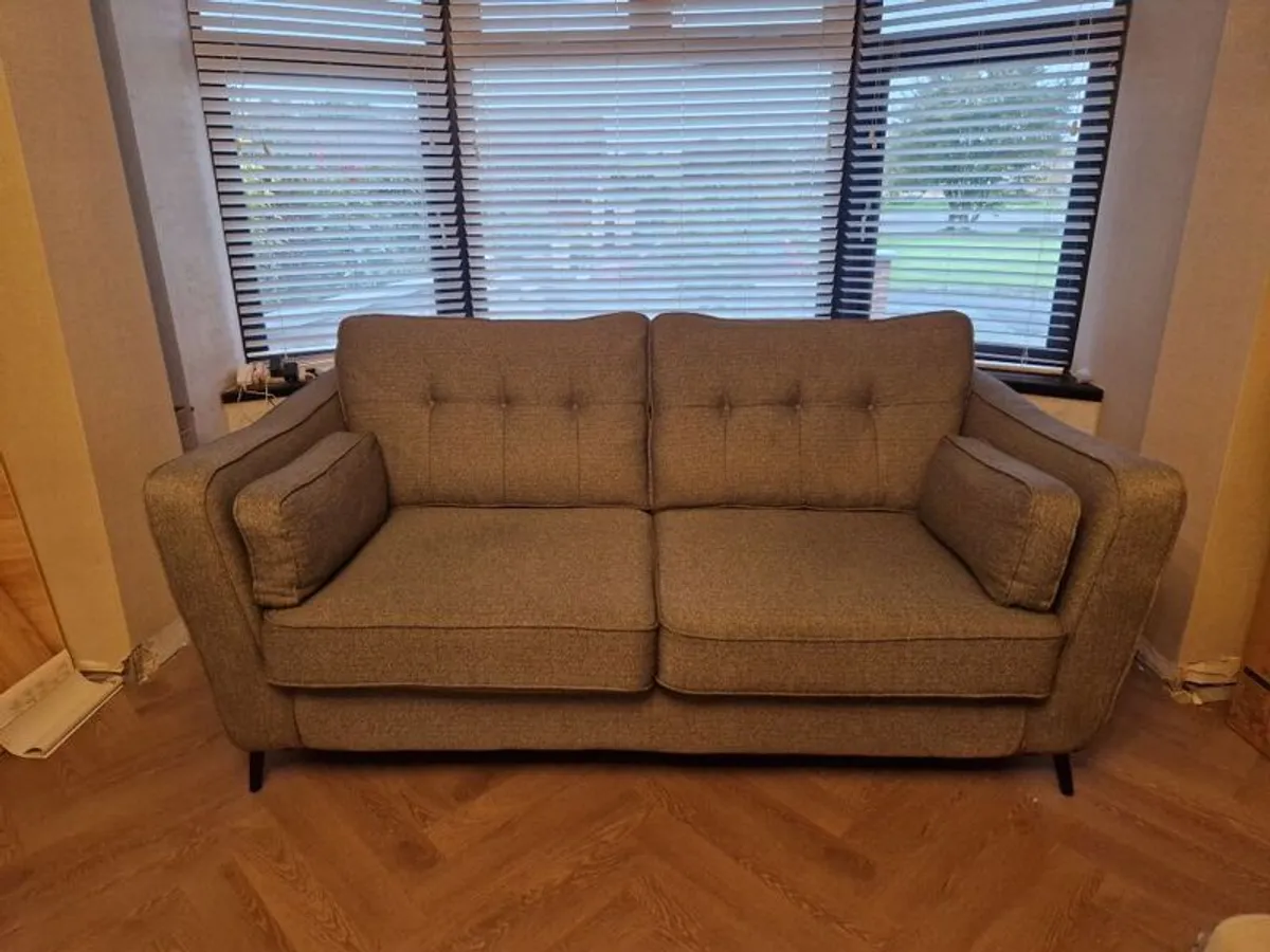 Harvey Norman Roxy 3 seater grey sofa / couch - Image 2