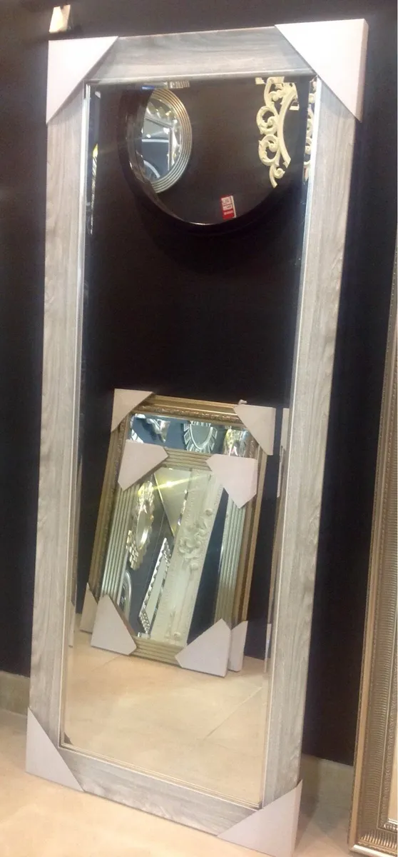 Mirror Large Grey Oax - Image 1