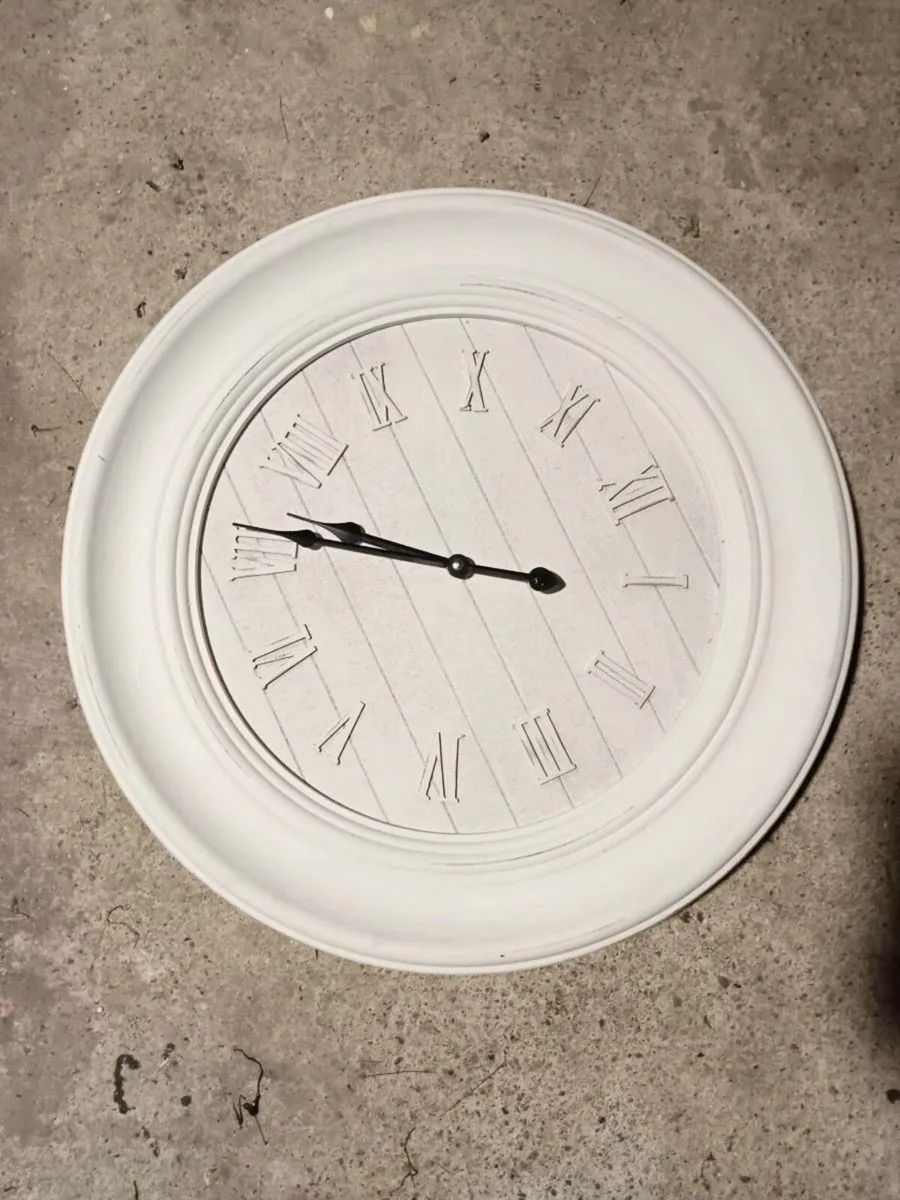 White clock