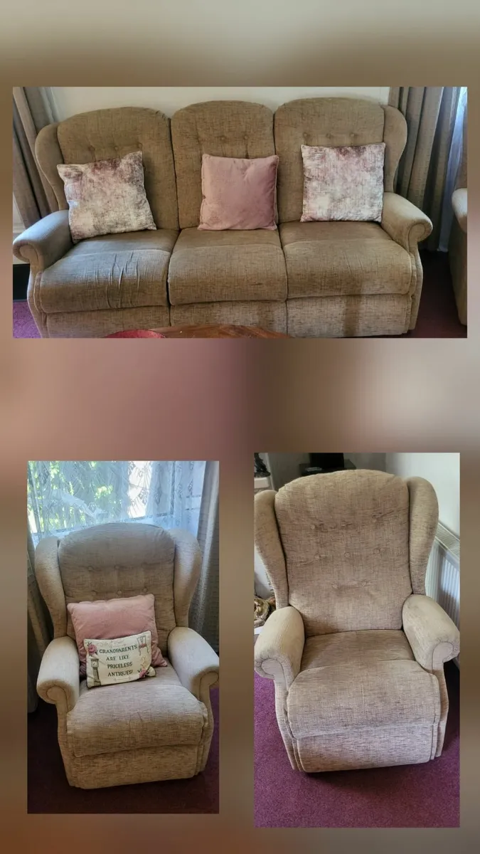 3 seater and 2 1 seater couches as new - Image 1