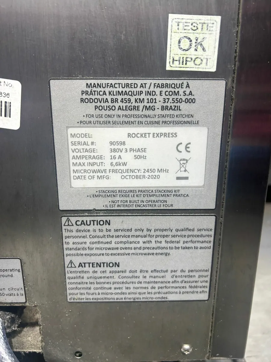 Catering Speed Oven Rocket Express 6.6kw - Image 1