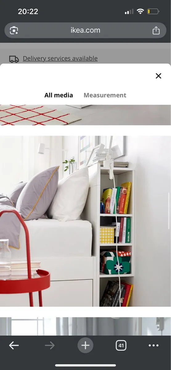 Super-King Ikea bed frame & Emma mattress - Image 4