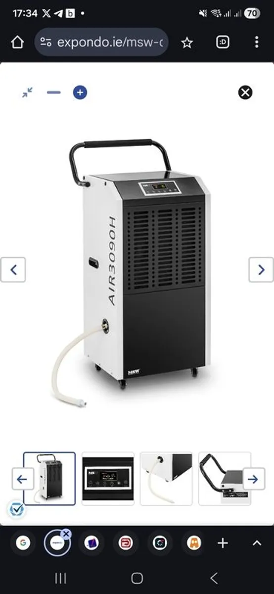 MSW - Dehumidifier - 90 L / 24 h - Image 1