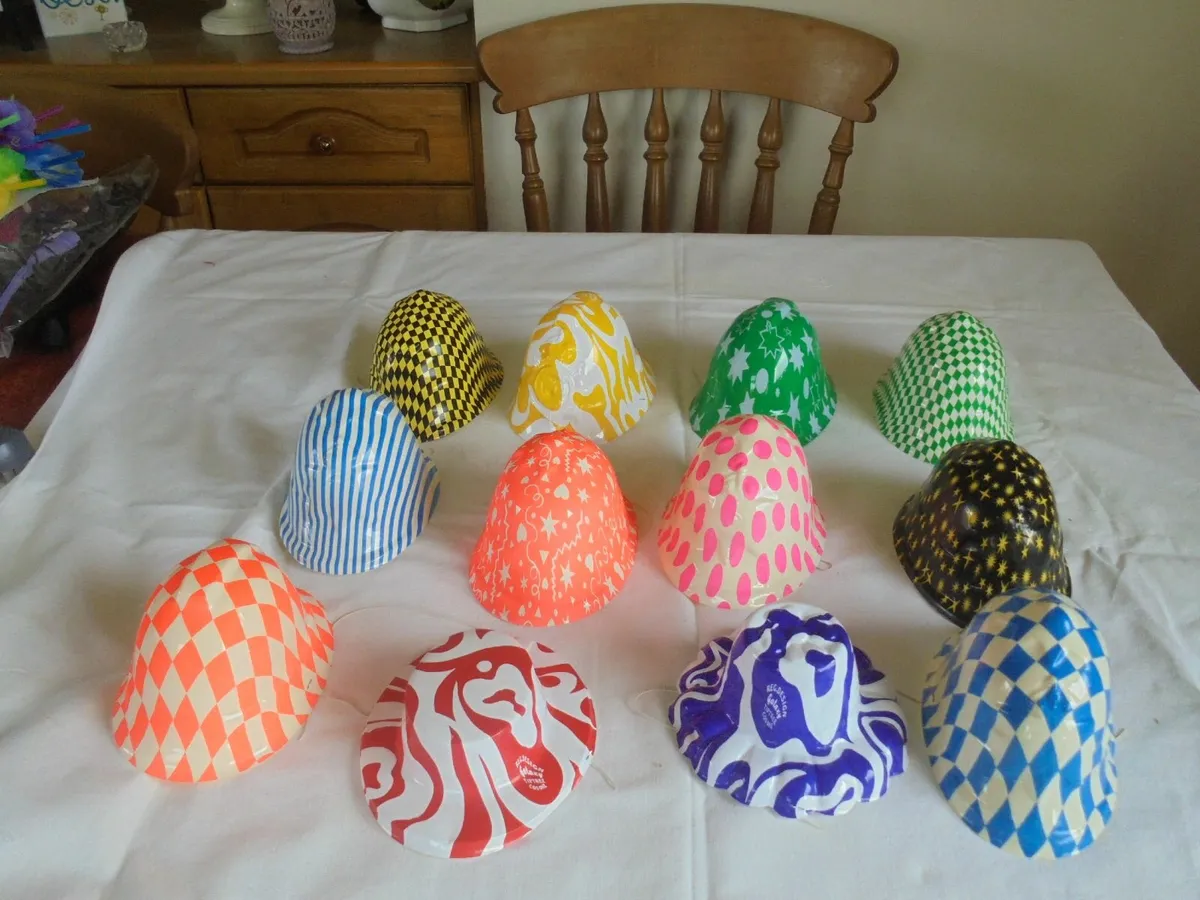 Plastic Party Hats x 12 for Sale - Image 1