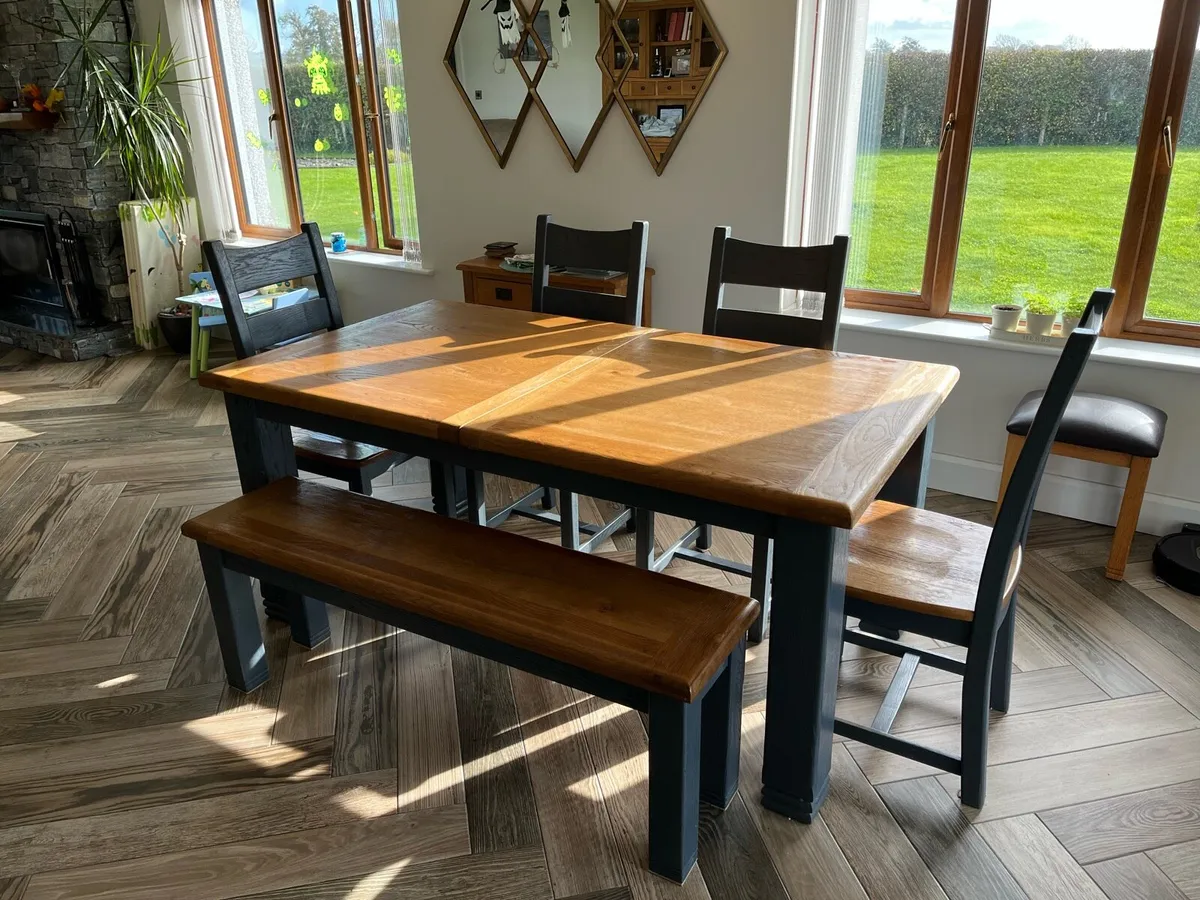 Oak table and chairs