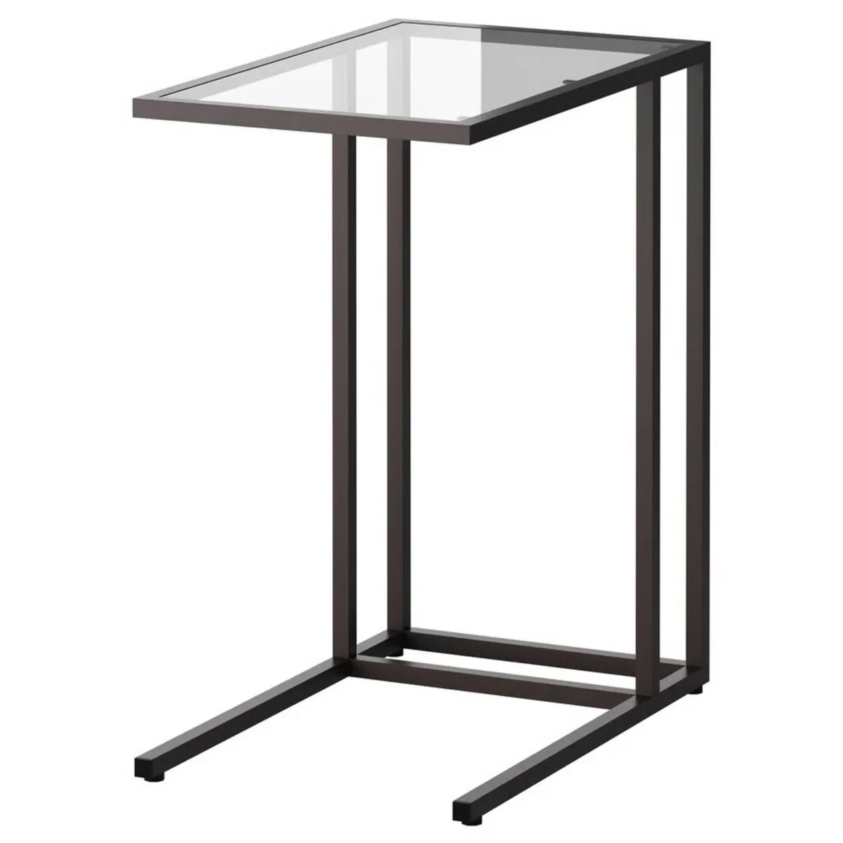 Laptop stand, black-glass, 35x65 cm
