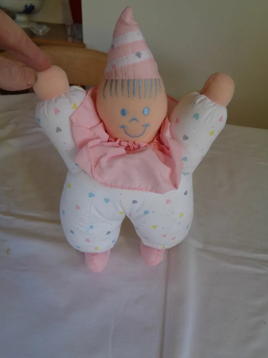 Pink/White Soft Baby Clown for Sale - Image 1