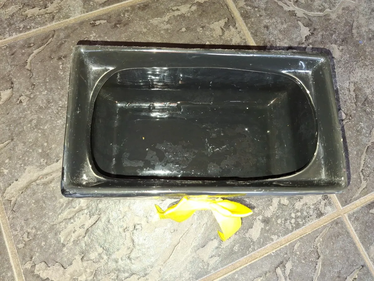 Black Ceramic Planter/Holder - Image 3