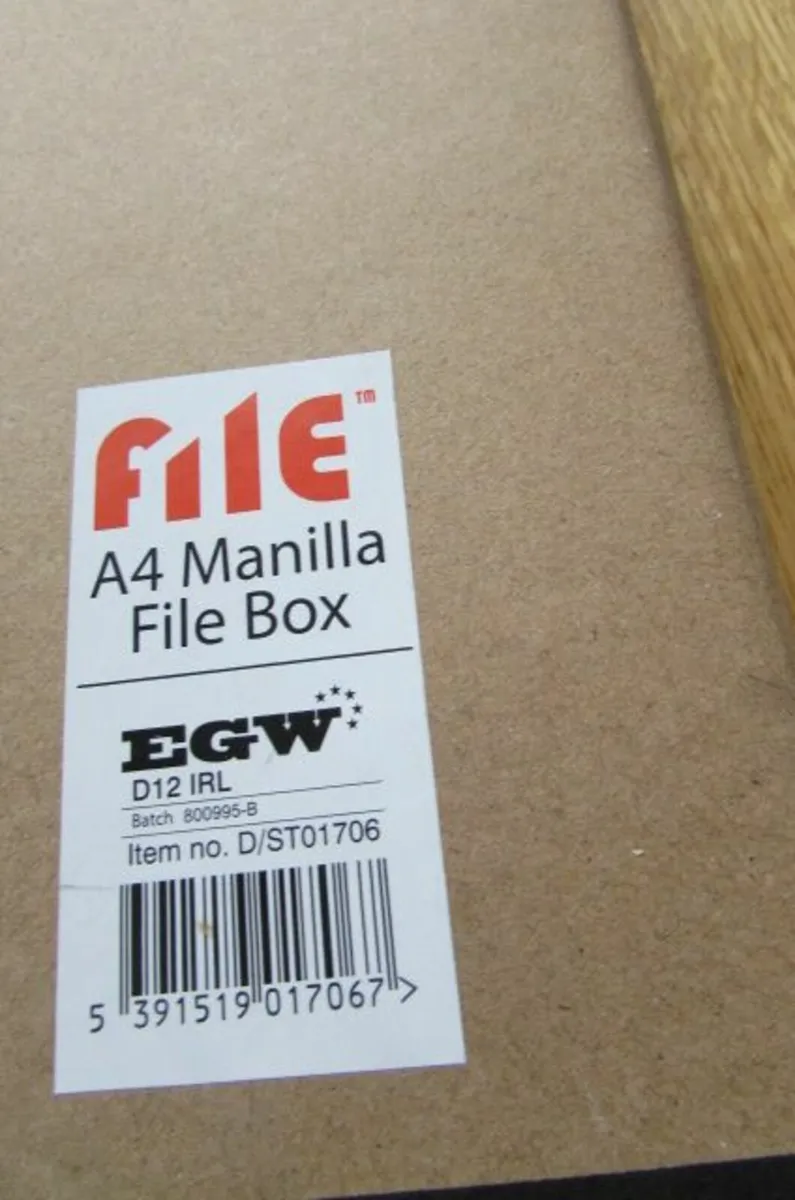 EGW A4 Manilla File Box For Sale - Image 3