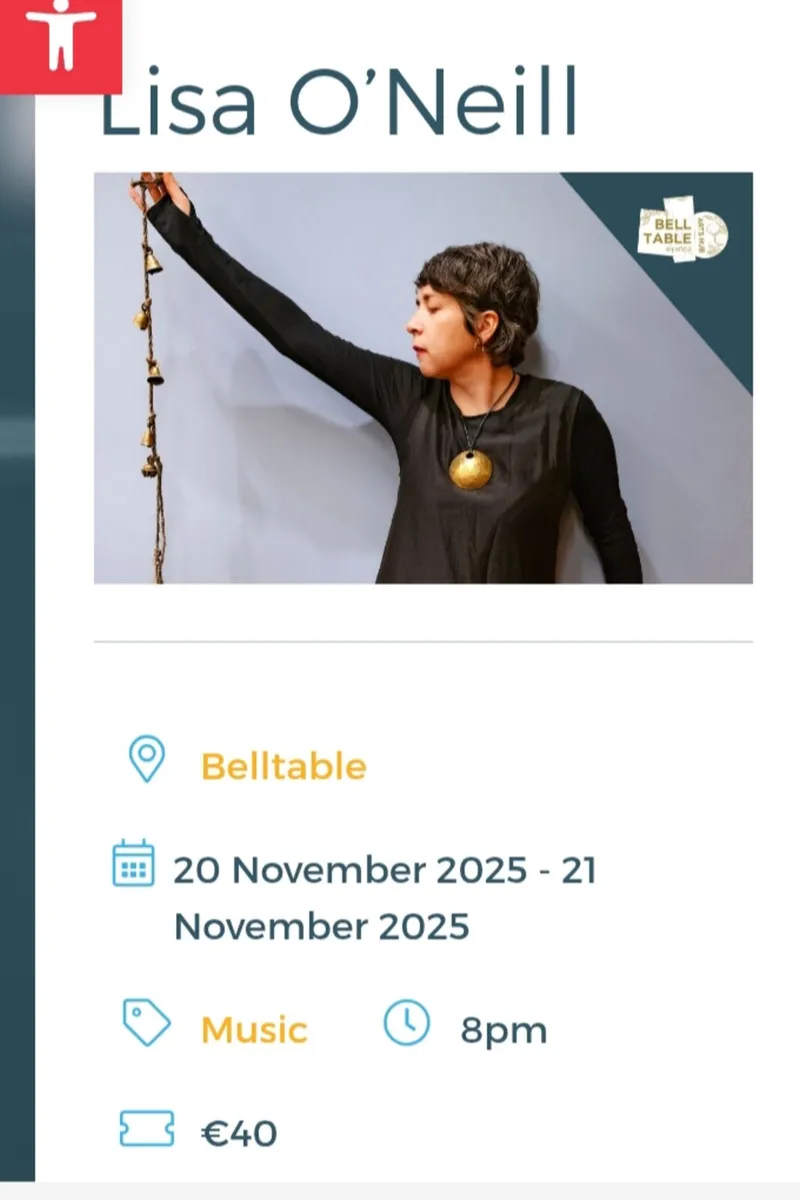 2 x Lisa O Neill tickets