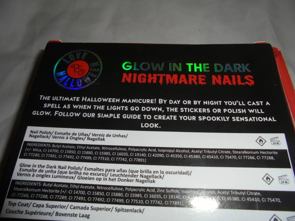 Glow in the Dark Nightmare Nails Set for Sale - Image 2