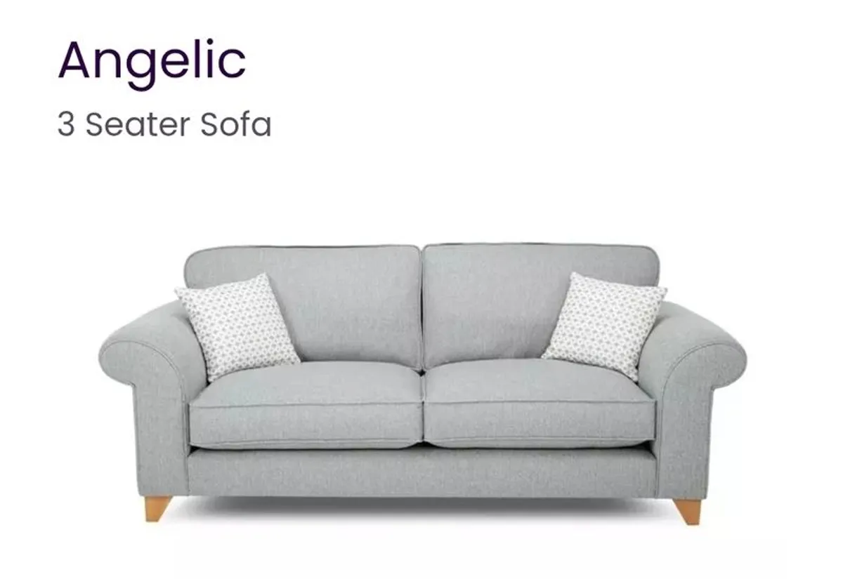3 Seater Sofa Ash Grey - Image 1