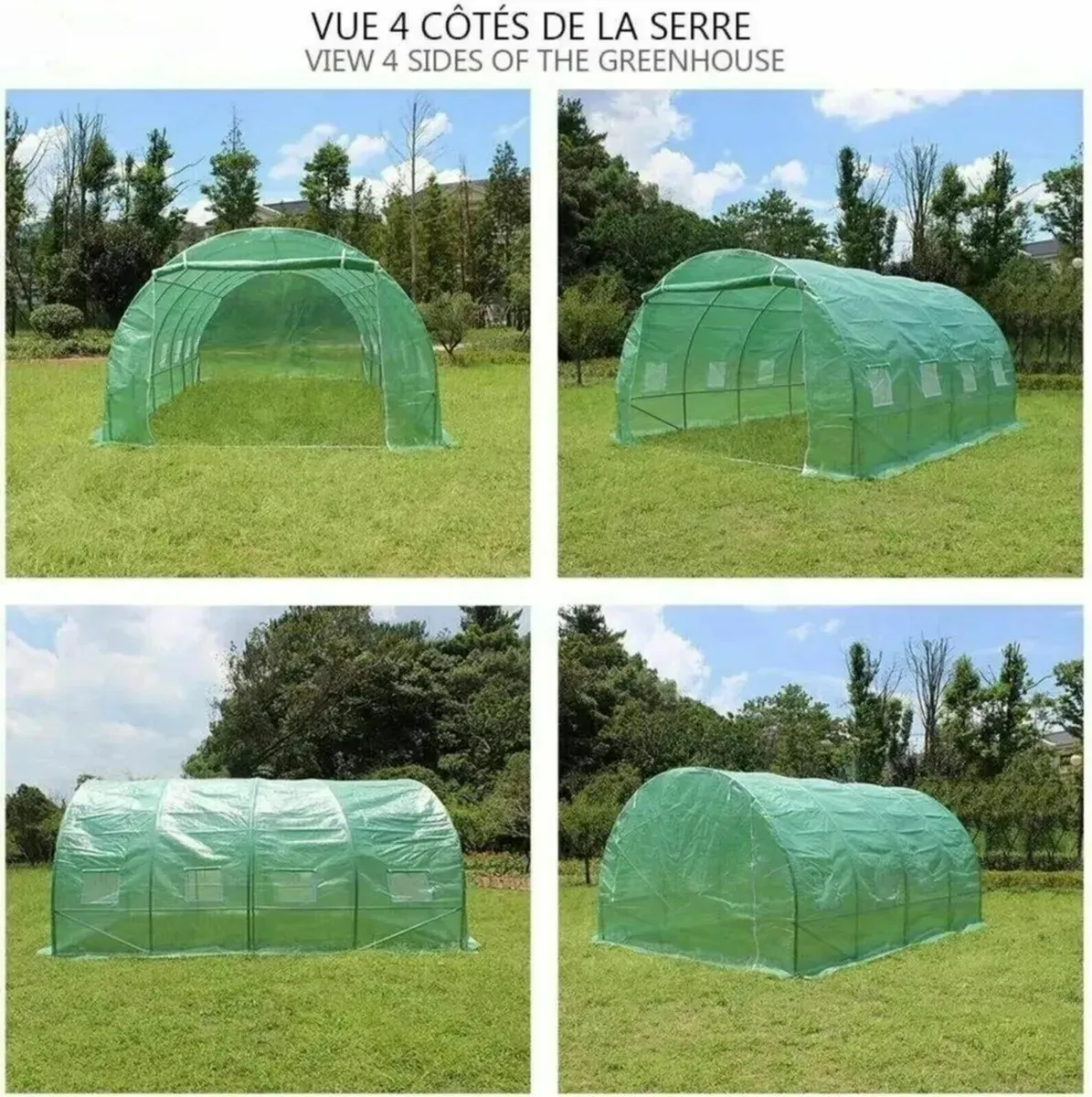 4x3x2m Polytunnel Greenhouse – 12m² Garden - Image 2