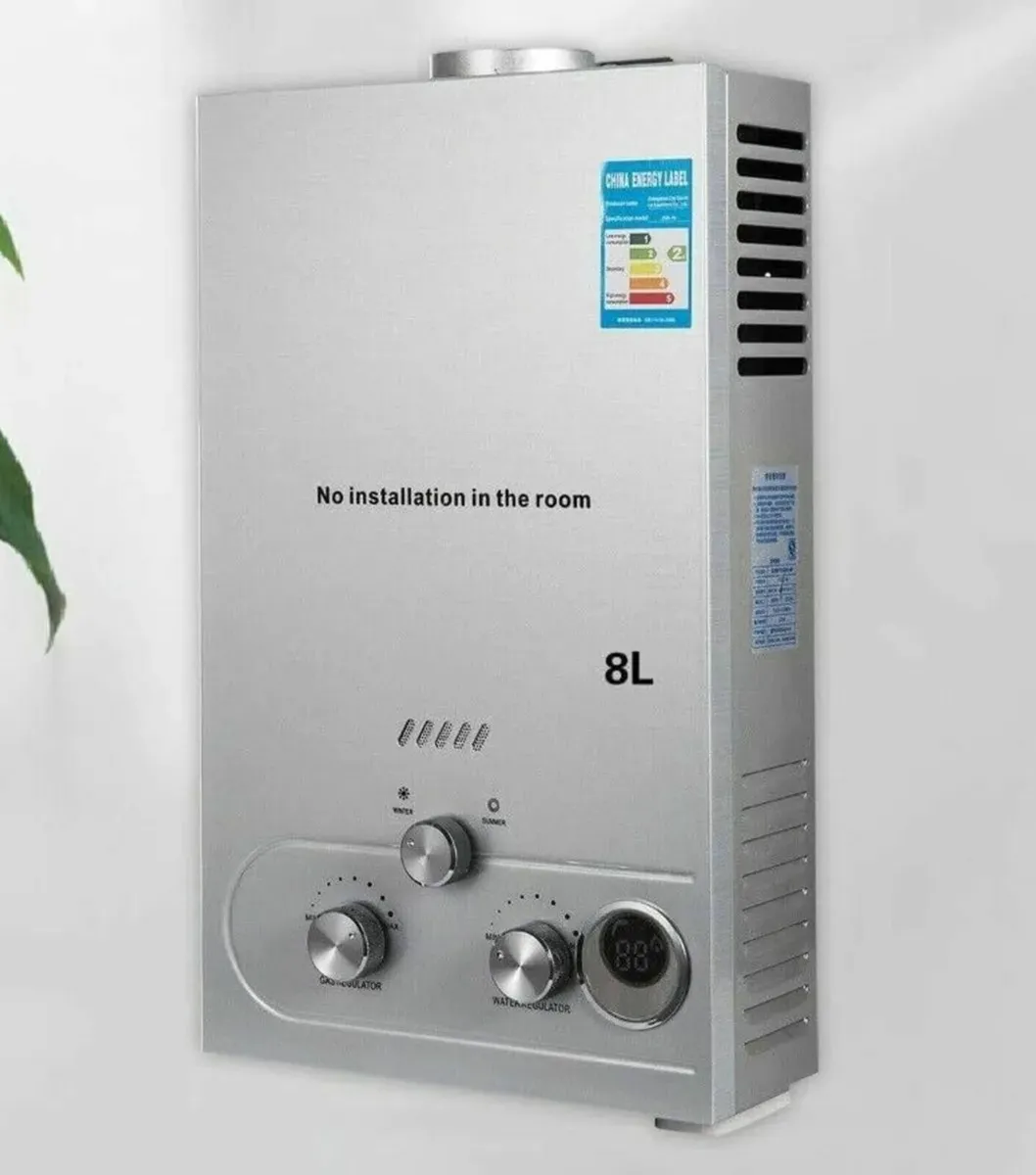 Tankless 8L Propane Gas Water Heater Campervan - Image 2