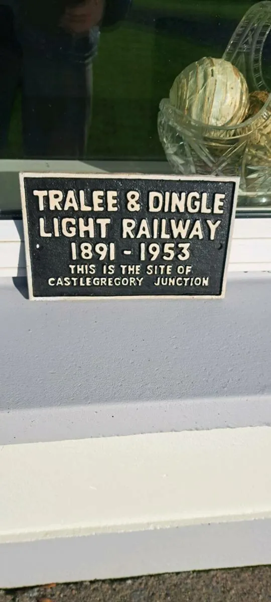 Tralee dingle cast iron railway sign