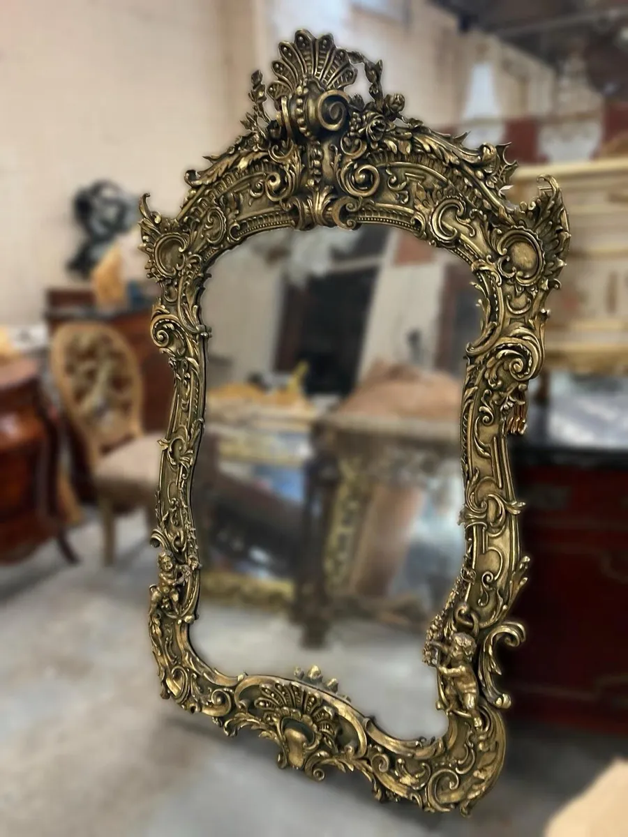 Old very large mirror in very good condition - Image 4