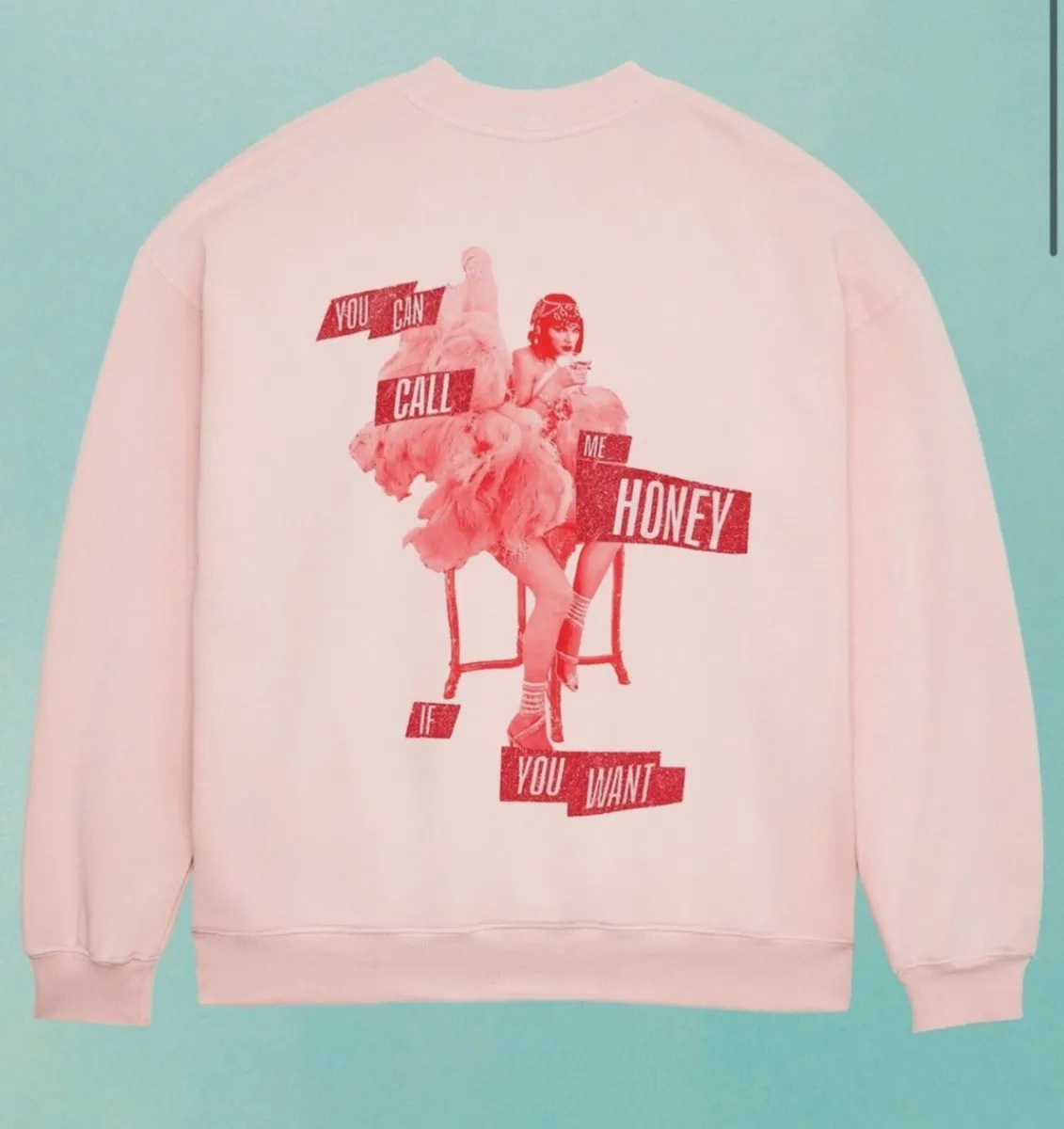 Taylor Swift Official Merchandise Pink Crew Neck - Image 1