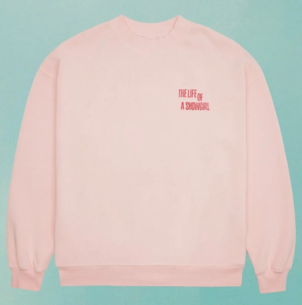 Taylor Swift Official Merchandise Pink Crew Neck - Image 2