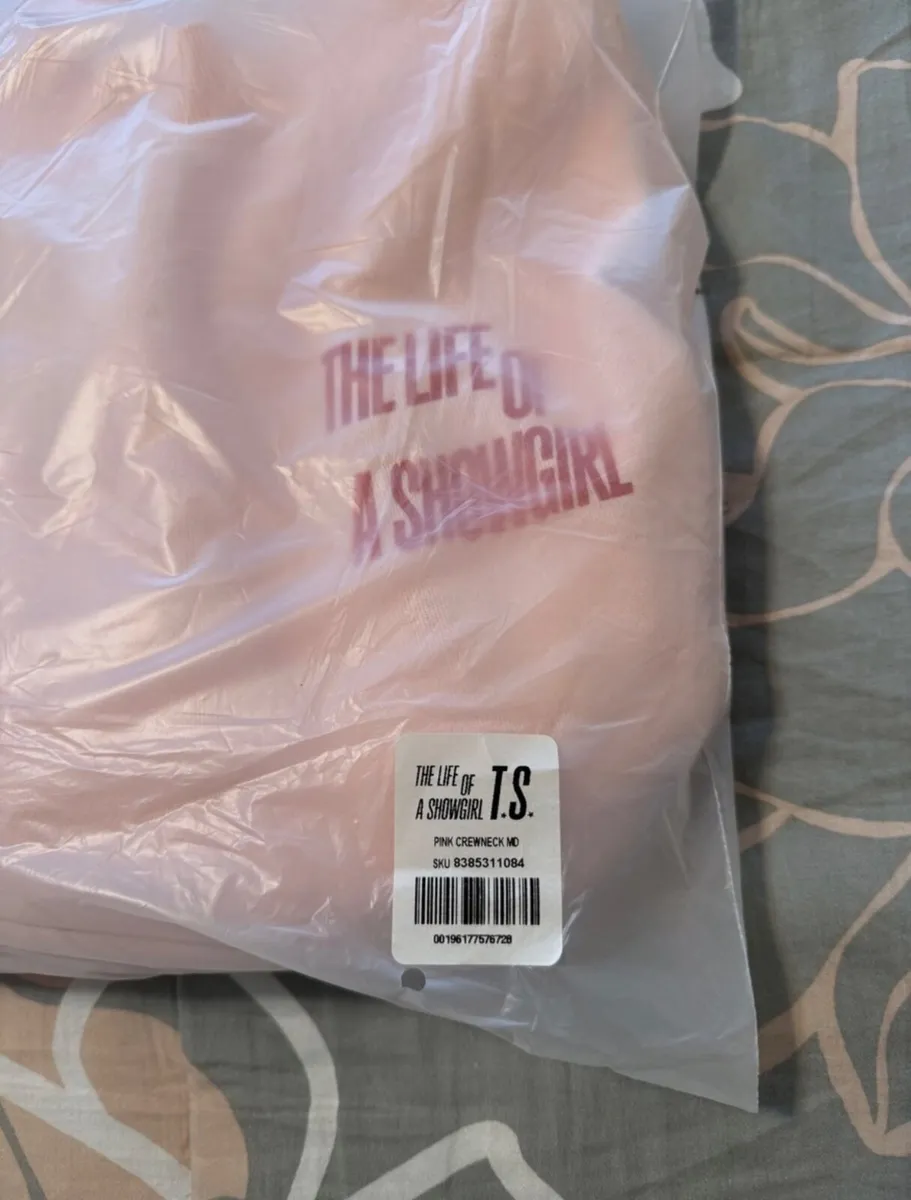 Taylor Swift Official Merchandise Pink Crew Neck - Image 3