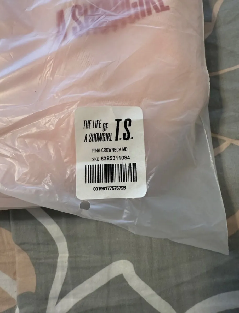 Taylor Swift Official Merchandise Pink Crew Neck - Image 4