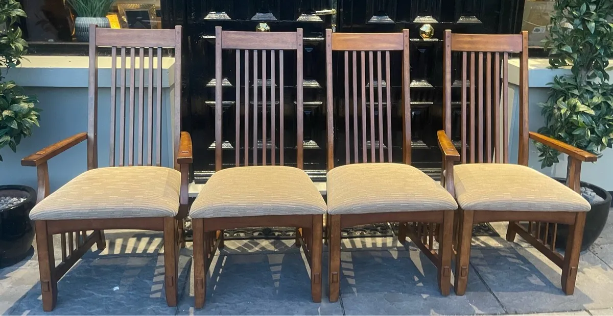 4 x Exquisite Large Kitchen Dining Chairs -Deliver - Image 1