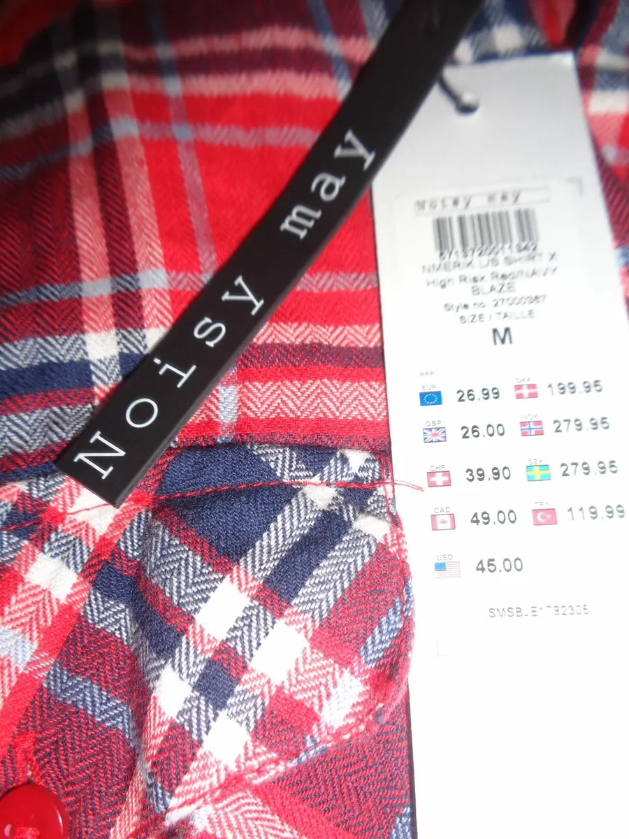 Noisy May Womans Check Shirt for Sale - Image 4