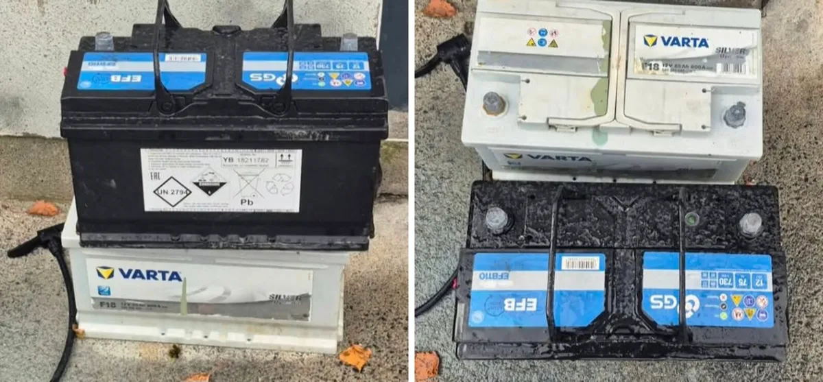 2 DIESEL CAR BATTERIES HASN'T BEEN TESTED NOT SURE - Image 1