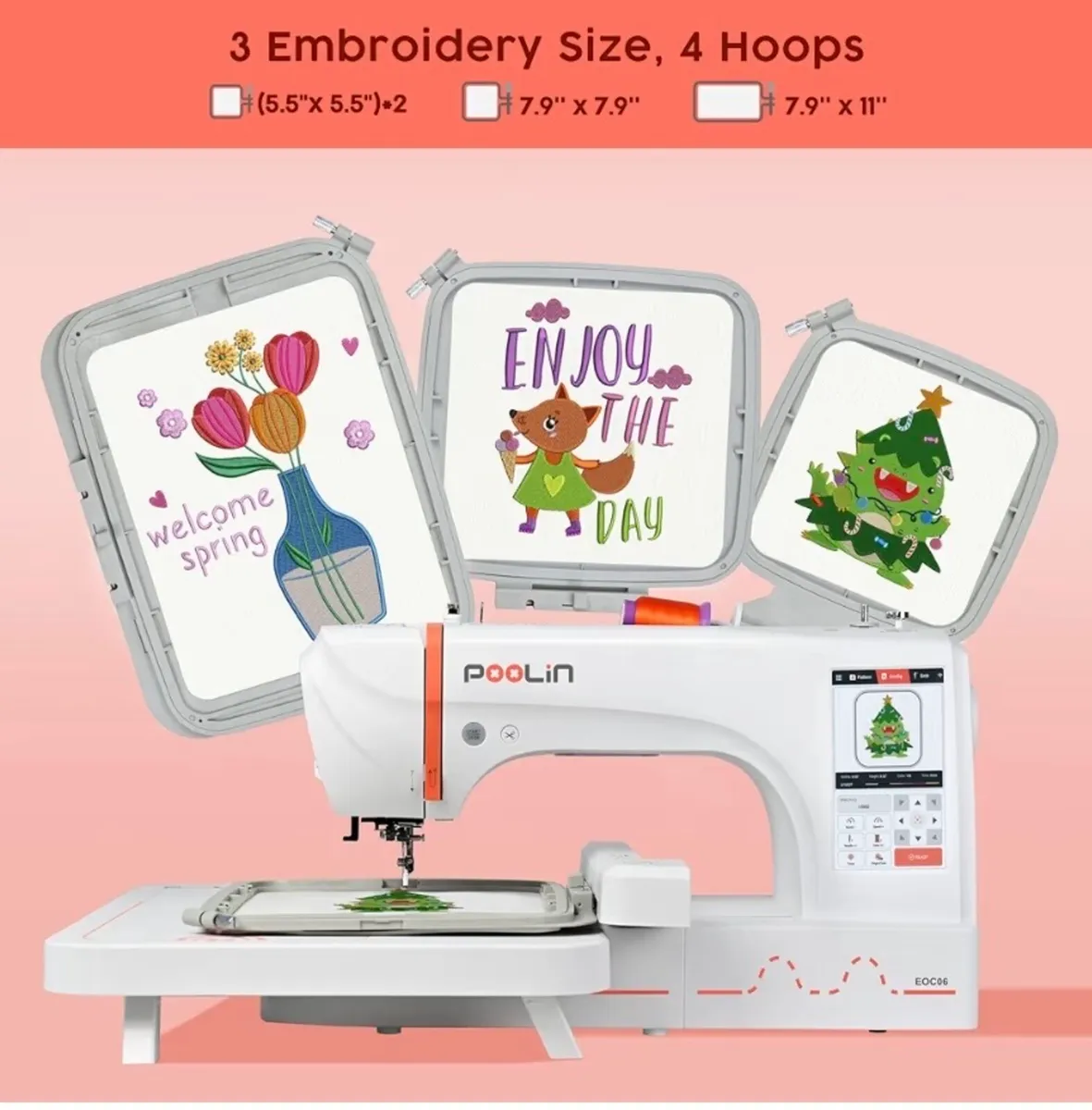 Poolin EOC06 Embroidery machine - Image 2