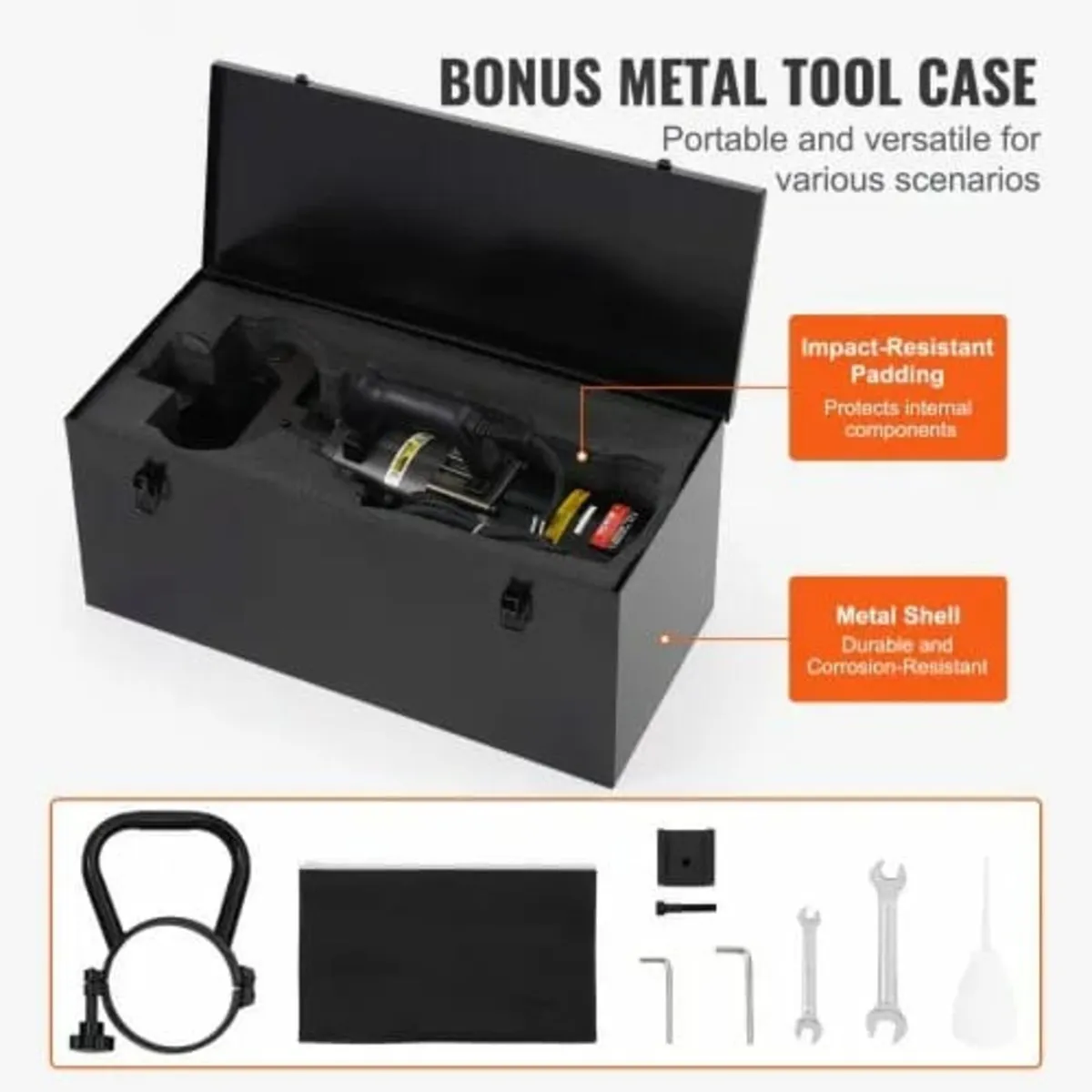 Electric Hydraulic Rebar Bender, 2000W Portable Re - Image 2