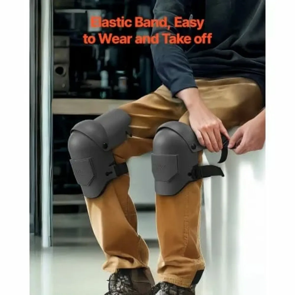 Knee Pads for Work, Extra Thick Construction Knee - Image 3