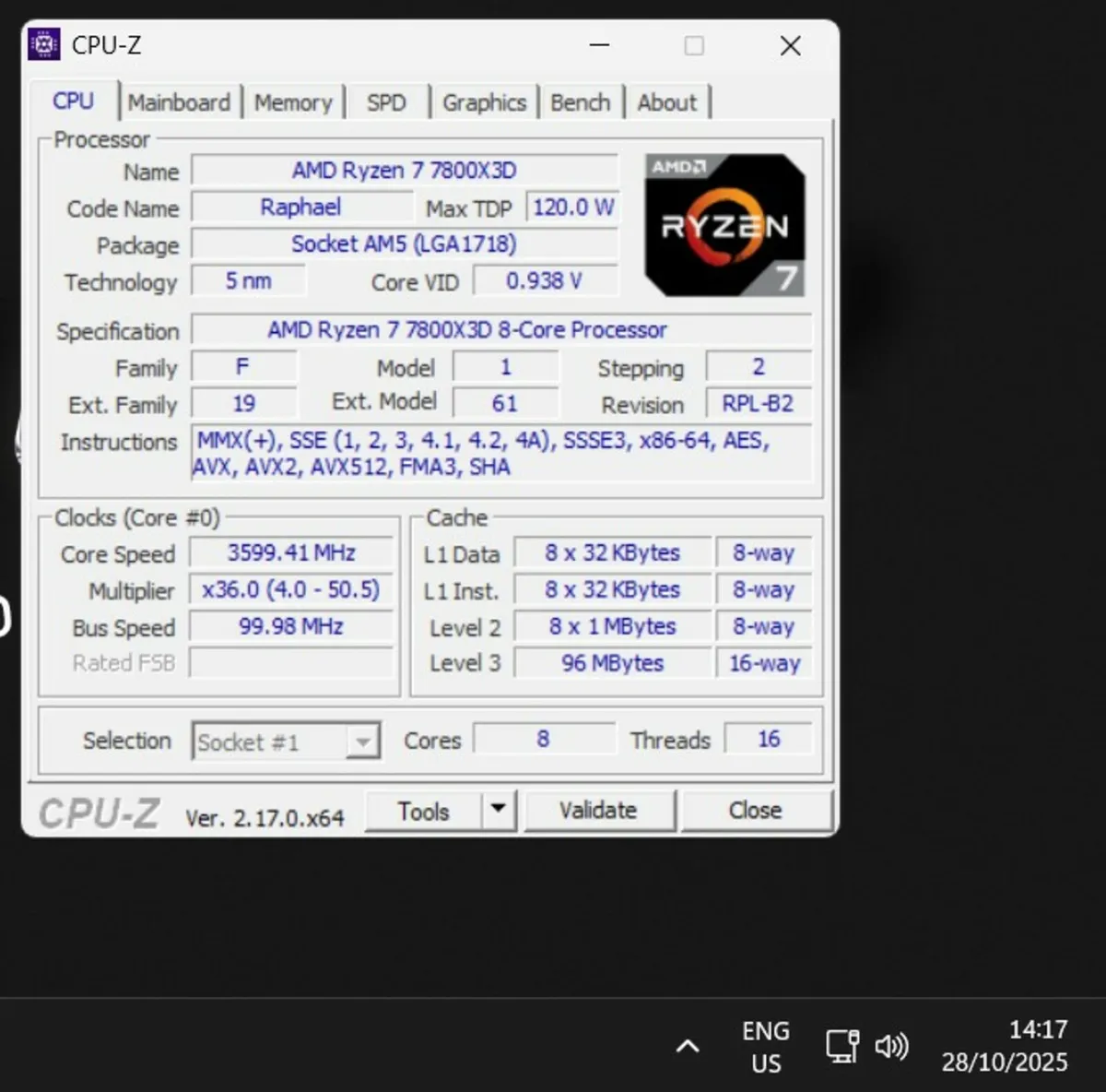 AMD 7800X3D CPU - Image 4