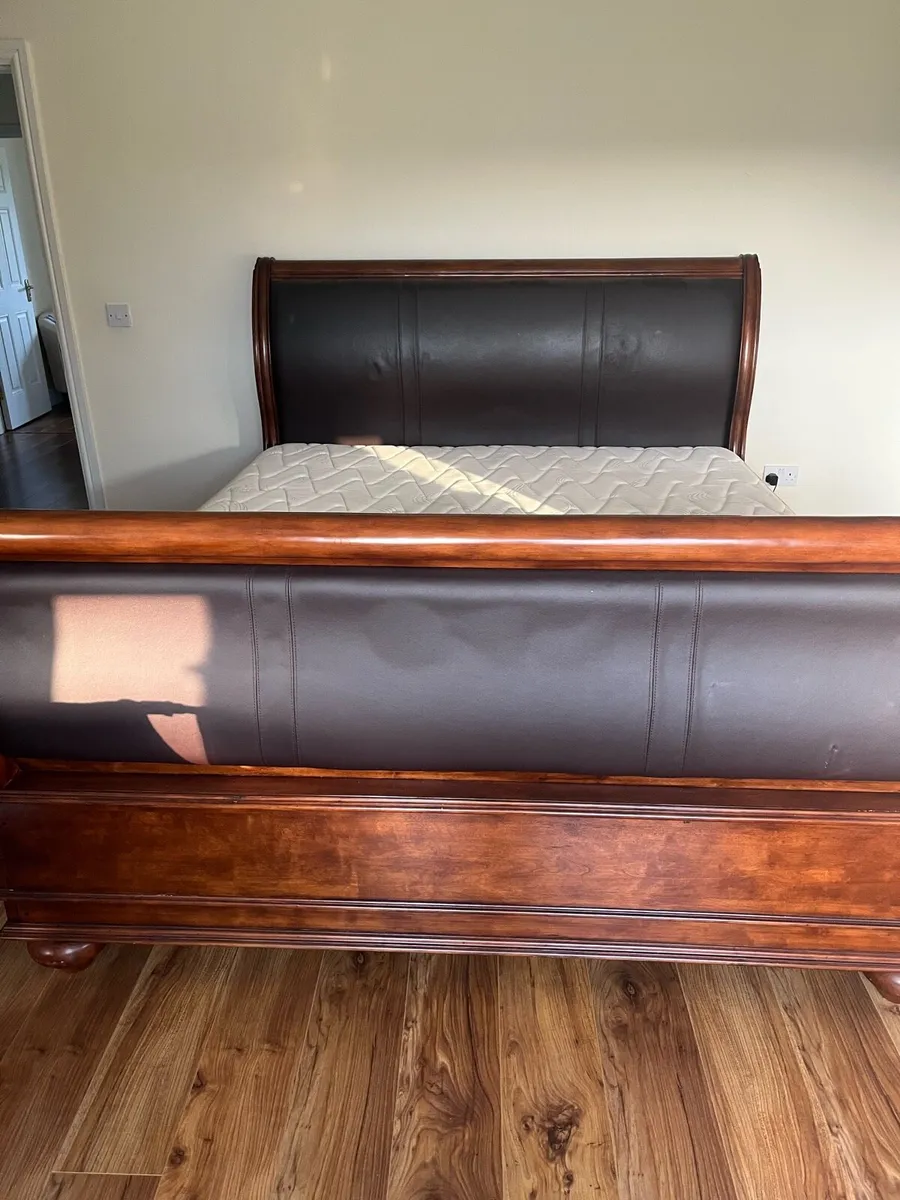 Super king bed + mattress - Image 2