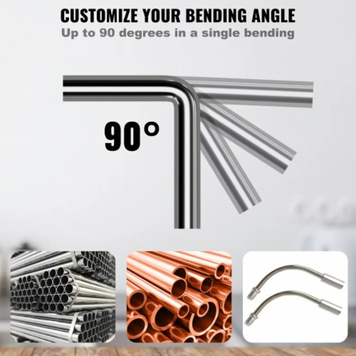 Pipe Tube Bender, 6.4mm-22.2mm Ratcheting Tubing B - Image 3