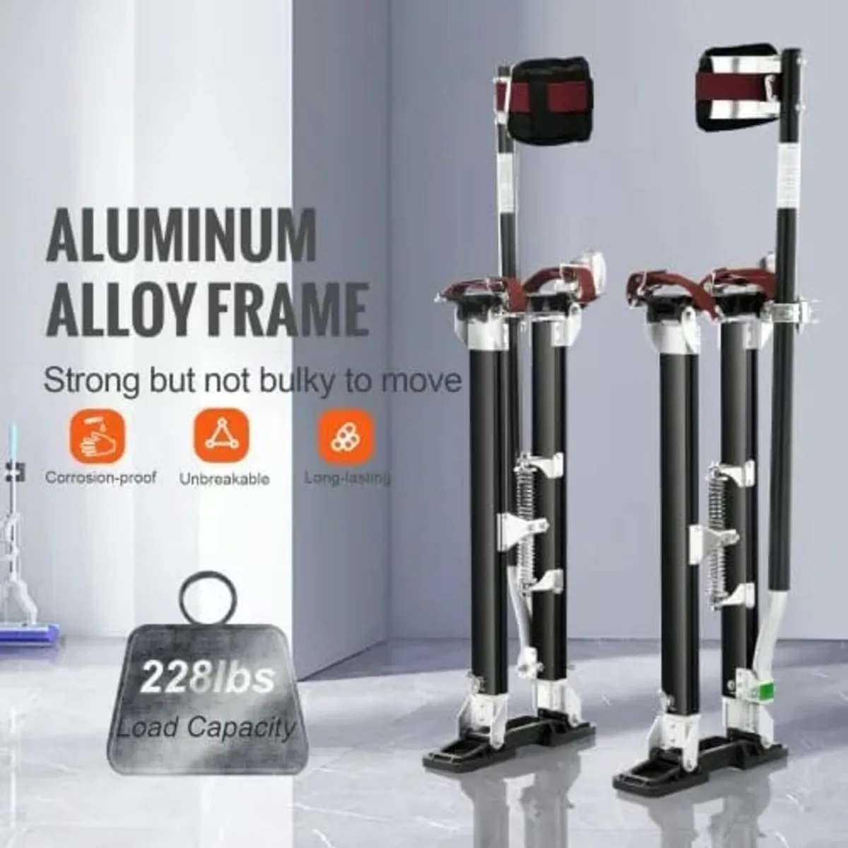 Drywall Stilts Aluminum Tool Stilts 61 cm-102 cm A - Image 3