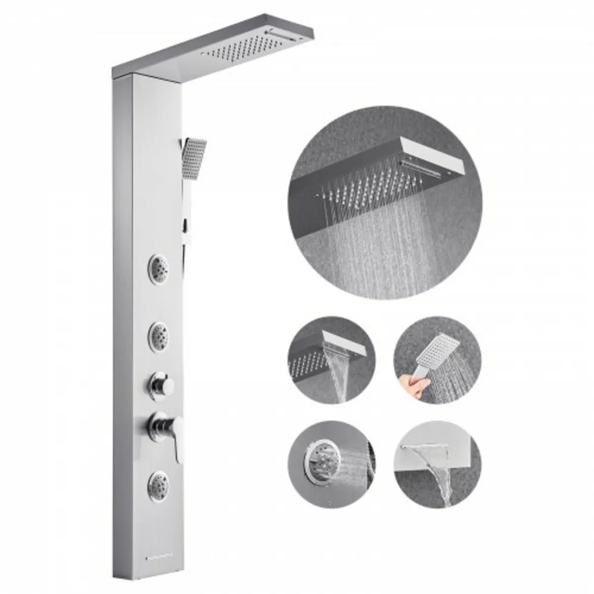 Shower Panel Tower System with Rainfall Waterfall - Image 1