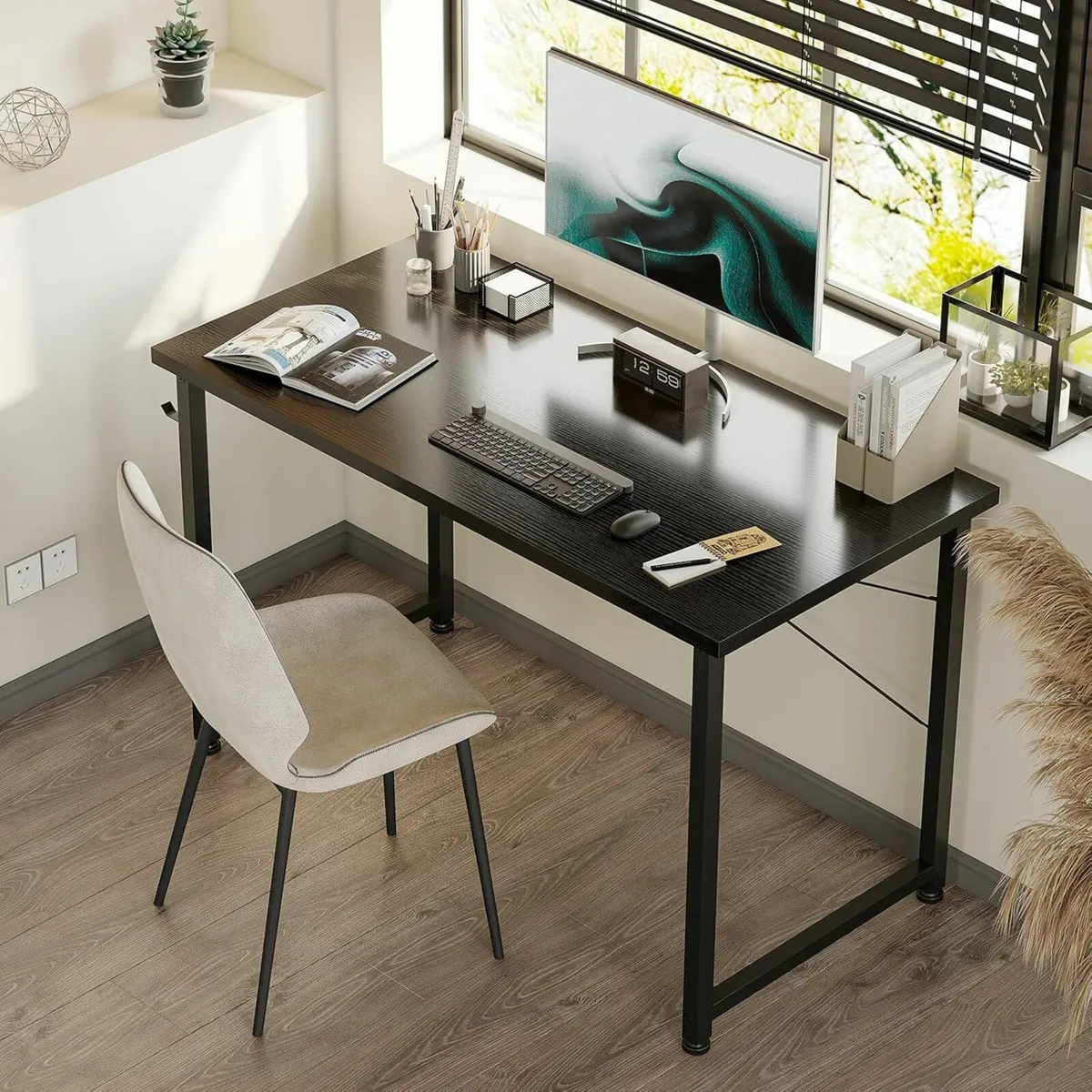 100×48cm Desk Small Computer Desk Office Study - Image 2