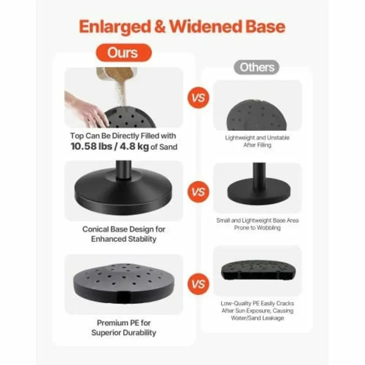 Stanchion Post, 4 Pcs Crowd Control Barrier with 4 - Image 4