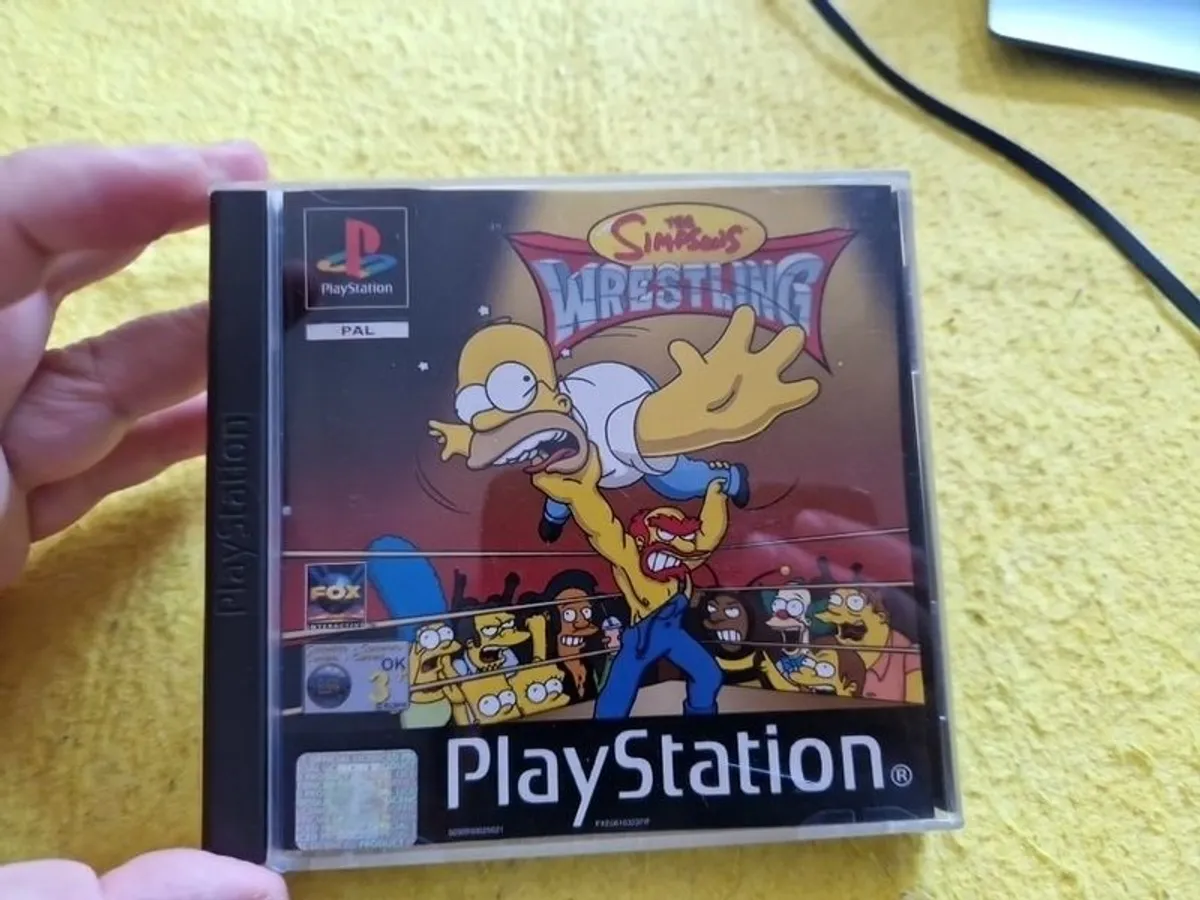 The Simpsons Wrestling PlayStation1 Ps1 PlayStation2 Ps2 Games Original - Image 1