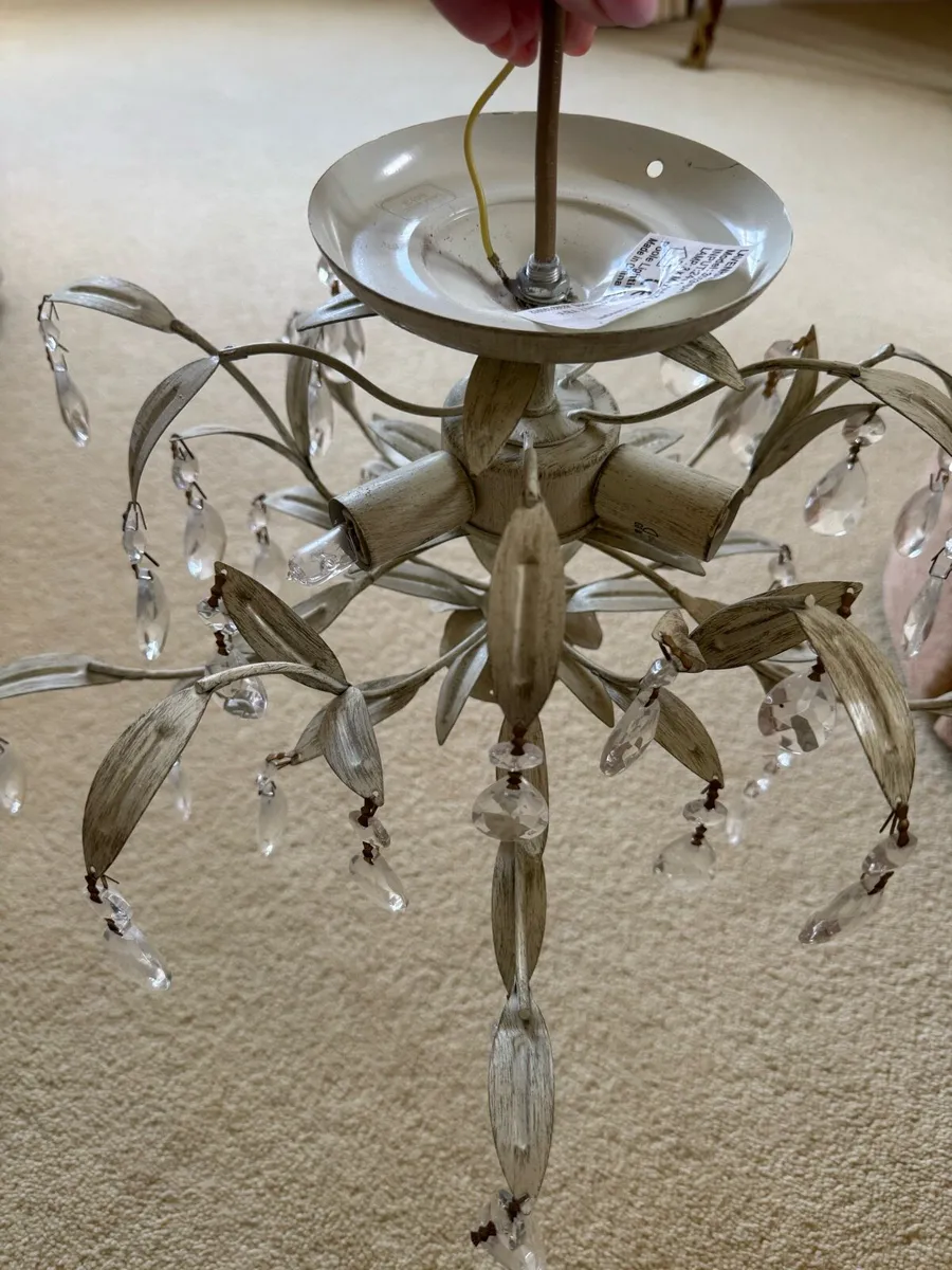 Laura Ashley Ceiling Pendant Cream Chandelier - Image 1