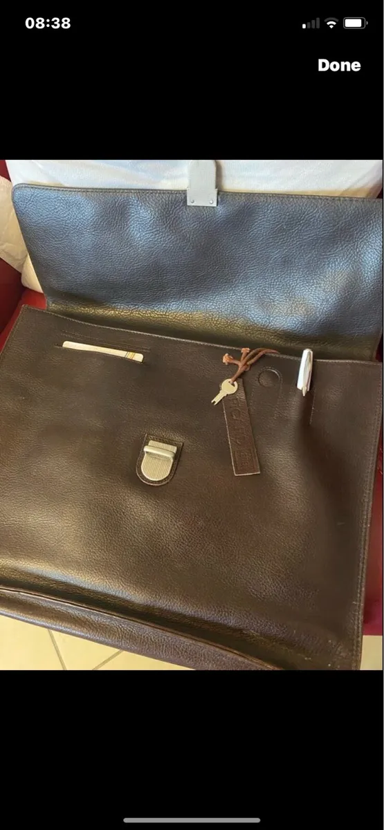 Vintage Picard Leather Laptop Bag/ briefcase - Image 1
