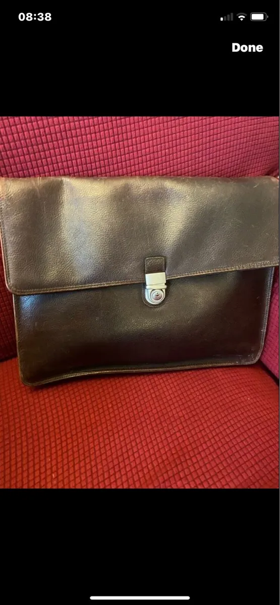 Vintage Picard Leather Laptop Bag/ briefcase - Image 2