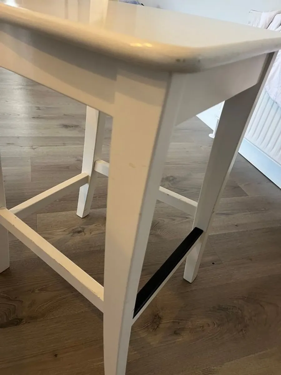 4 ikea ingolf bar stools - Image 2