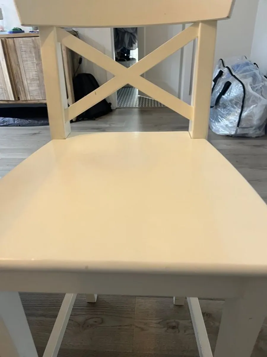 4 ikea ingolf bar stools - Image 3