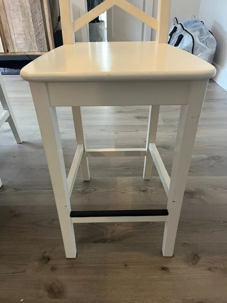 4 ikea ingolf bar stools - Image 4