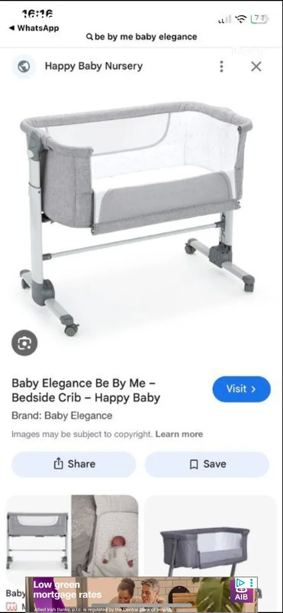 Be by me bedside crib - Image 3