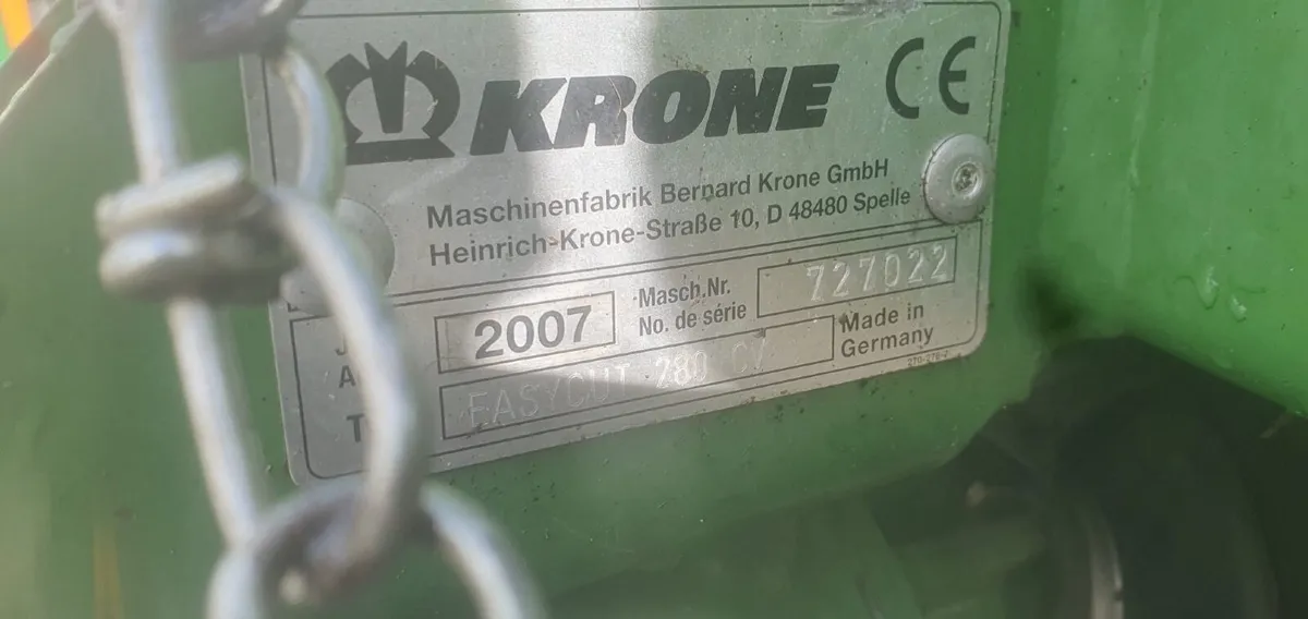 Krone 9 foot conditioner mower tidy - Image 4
