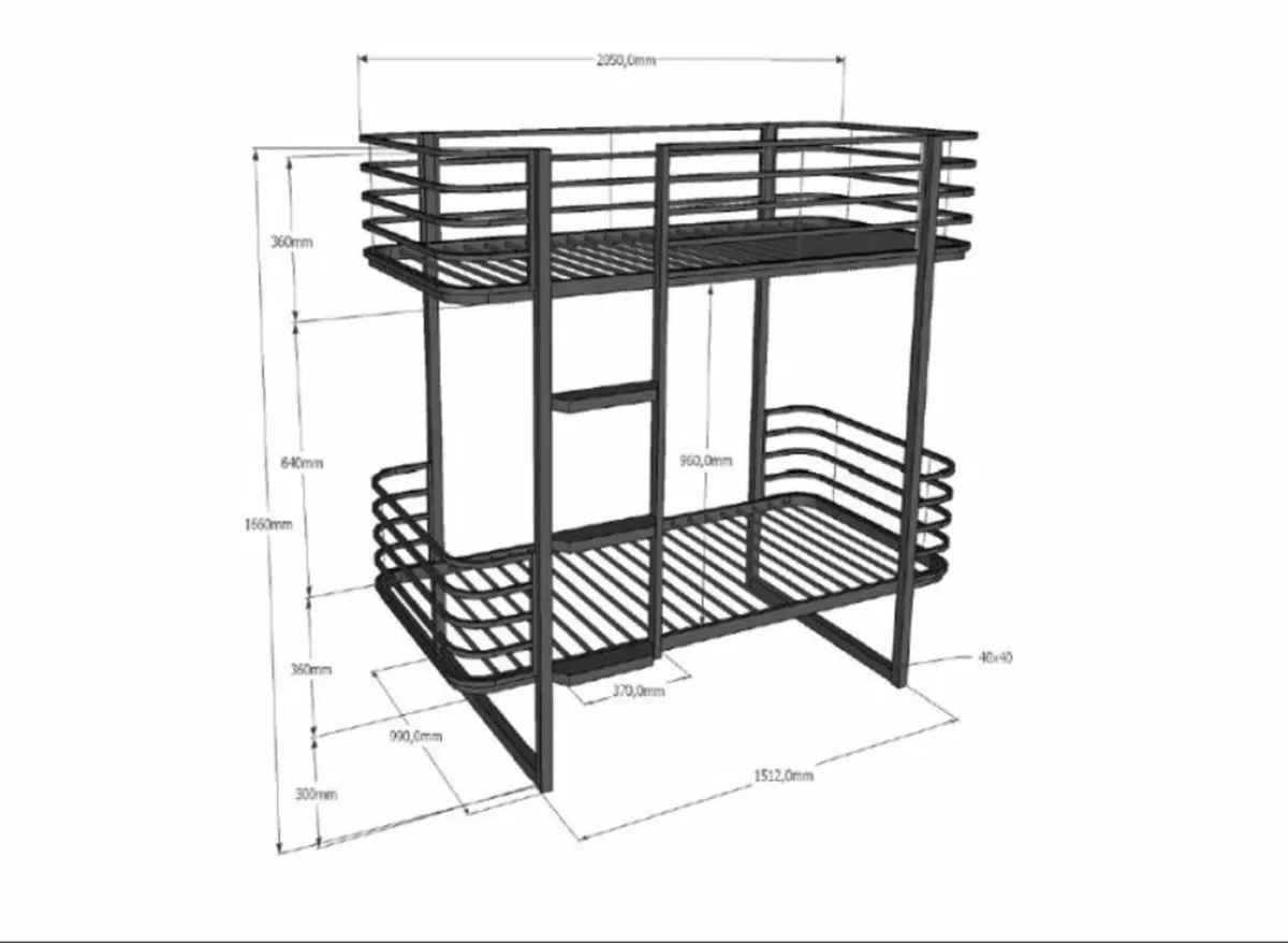 Metal Bunk Bed - Image 2