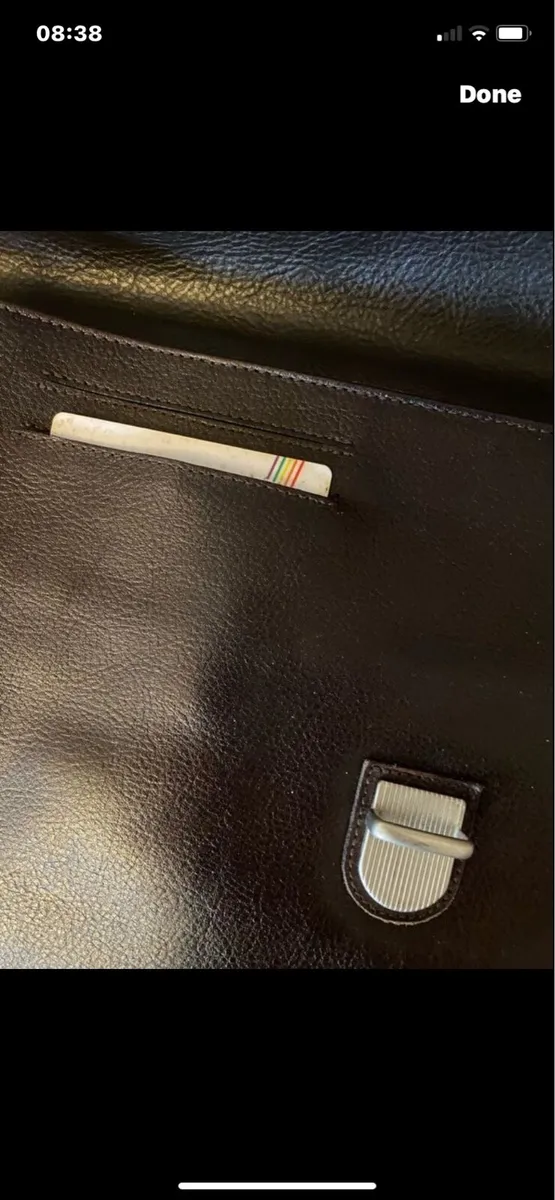 Vintage Picard Leather Laptop Bag/ briefcase - Image 4