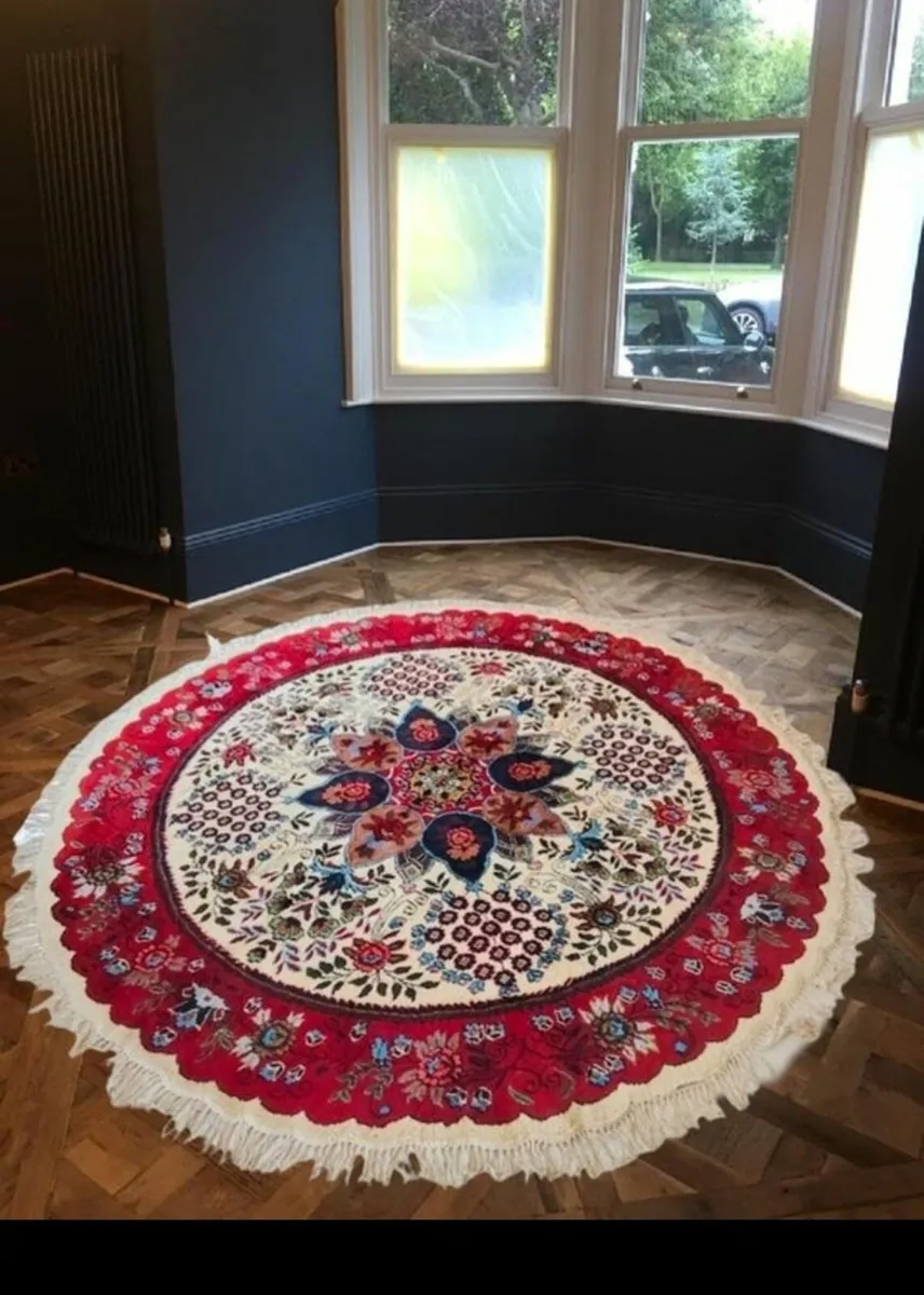 XL Round Vintage Rug - Image 3